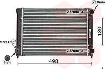 VAN WEZEL chladič, chladenie motora 58002040