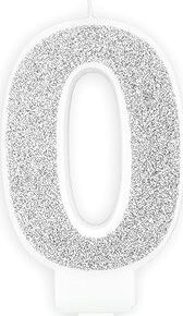 Sviečka narodeninová, 7 cm, číslica „0