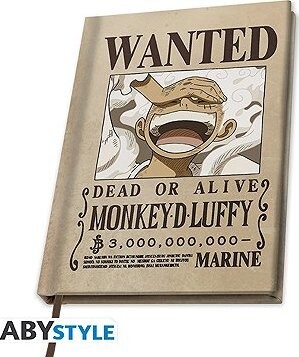 One Piece – Wanted Luffy Wano – zápisník