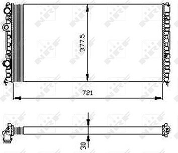 NRF Chladič motora 54696