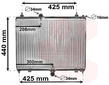 VAN WEZEL chladič, chladenie motora 40002358