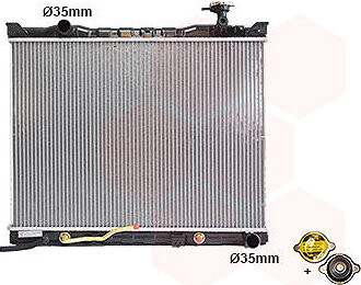 VAN WEZEL chladič, chladenie motora 83012705