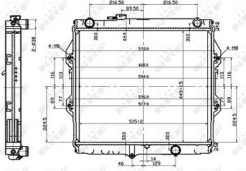 NRF Chladič, chladenie motora 53151