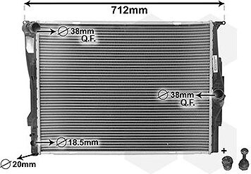 VAN WEZEL chladič, chladenie motora 06002291
