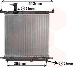 VAN WEZEL chladič, chladenie motora 13012706