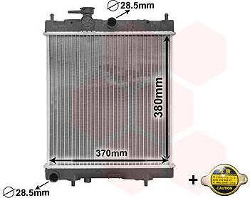 VAN WEZEL chladič, chladenie motora 13002130