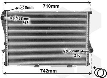 VAN WEZEL chladič, chladenie motora 06002235