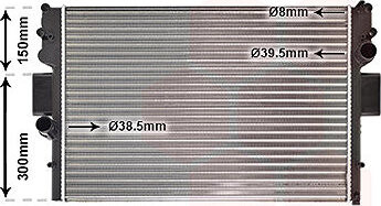 VAN WEZEL chladič, chladenie motora 28002057