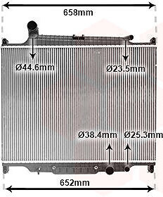 VAN WEZEL chladič, chladenie motora 02012704