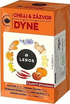 LEROS Čajový večierok, Chilli & Zázvor Tekvica 20× 2 g