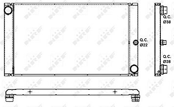 NRF Chladič, chladenie motora 53091