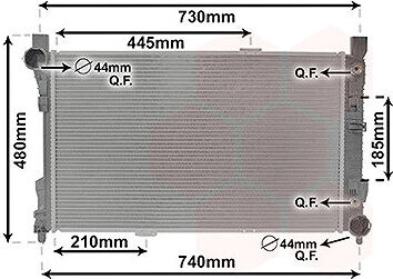VAN WEZEL chladič, chladenie motora 30002286