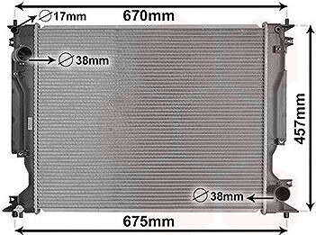 VAN WEZEL chladič, chladenie motora 53002717