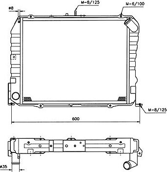 NRF Chladič, chladenie motora 503962