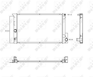 NRF Chladič, chladenie motora 53763