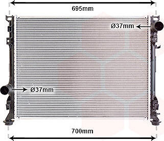 VAN WEZEL chladič, chladenie motora 07002097