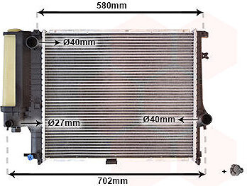 VAN WEZEL chladič, chladenie motora 06002121