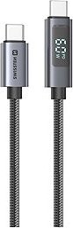 Swissten LCD kábel USB-C/USB-C 1 m