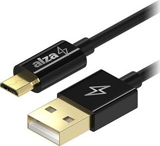 AlzaPower Core USB-A to Micro USB 2m čierny