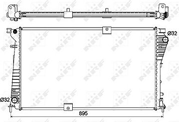 NRF Chladič, chladenie motora 53123