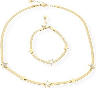 Ewena Dámsky náhrdelník s náramkom z chirurgickej ocele KM6425