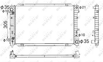 NRF Chladič, chladenie motora 53378