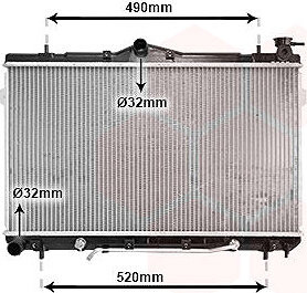VAN WEZEL chladič, chladenie motora 82002044