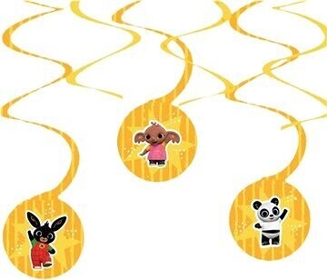 Skrútená girlanda Králiček Bing, 6 ks