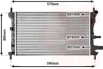 VAN WEZEL chladič, chladenie motora 18002218