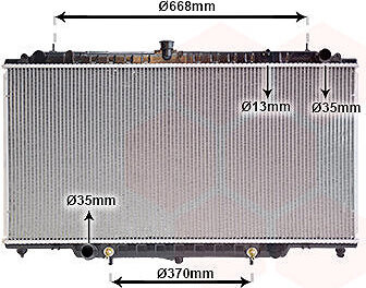 VAN WEZEL chladič, chladenie motora 13002264