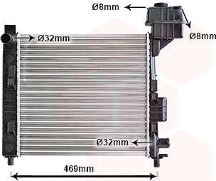 VAN WEZEL chladič, chladenie motora 30002247