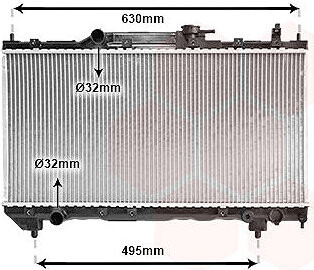 VAN WEZEL chladič, chladenie motora 53002237