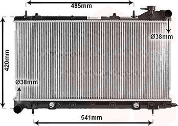 VAN WEZEL chladič, chladenie motora 51002046