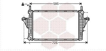 VAN WEZEL chladič, chladenie motora 29002006