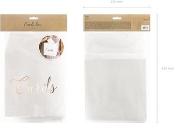 Box – krabička na blahoželanie – svadba s ružovo-zlatým nápisom – cards