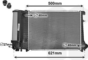 VAN WEZEL chladič, chladenie motora 06002135