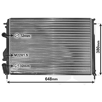 VAN WEZEL chladič, chladenie motora 43002241