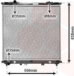 VAN WEZEL chladič, chladenie motora 83002057