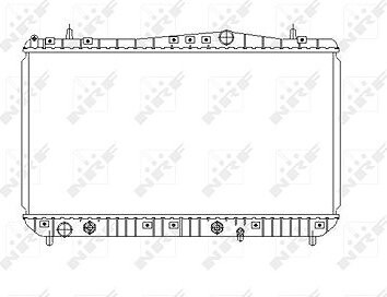 NRF Chladič, chladenie motora 53385