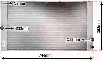 VAN WEZEL chladič, chladenie motora 59002141