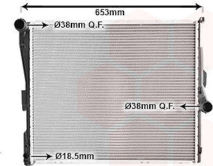 VAN WEZEL chladič, chladenie motora 06002304