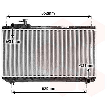 VAN WEZEL chladič, chladenie motora 53002297