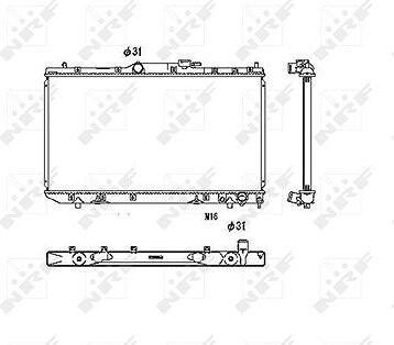 NRF Chladič, chladenie motora 53446