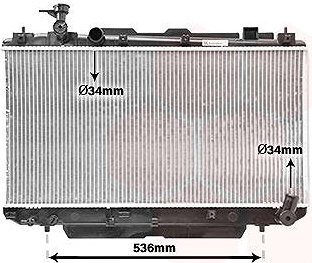VAN WEZEL chladič, chladenie motora 53002305