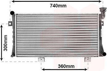 VAN WEZEL chladič, chladenie motora 26002015