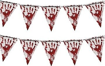 Guirca Girlanda – Halloween krvavé odtlačky, 300 cm, 2 ks