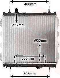VAN WEZEL chladič, chladenie motora 07002083