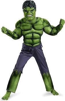 FunCo Detský kostým Svalnatý Hulk s maskou 110 – 122 M