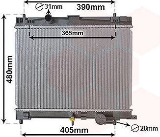 VAN WEZEL chladič, chladenie motora 53002716