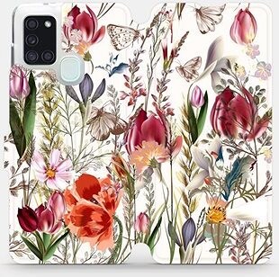 Flip puzdro na mobil Samsung Galaxy A21S – MP01S Rozkvitnutá lúka